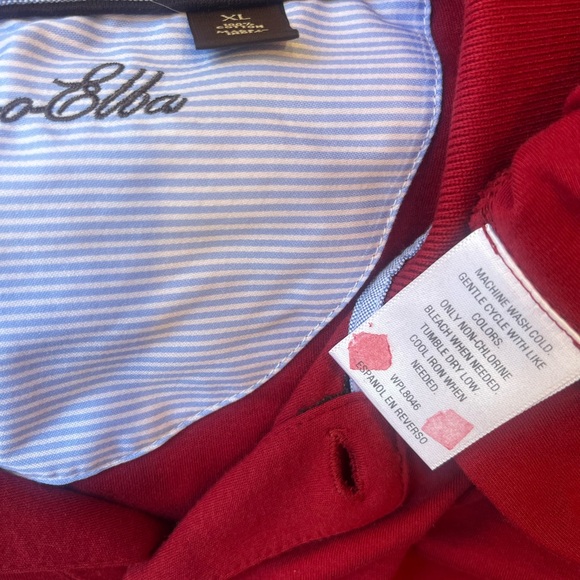 Tasso Elba Deep Red Polo Shirt - Picture 7 of 7